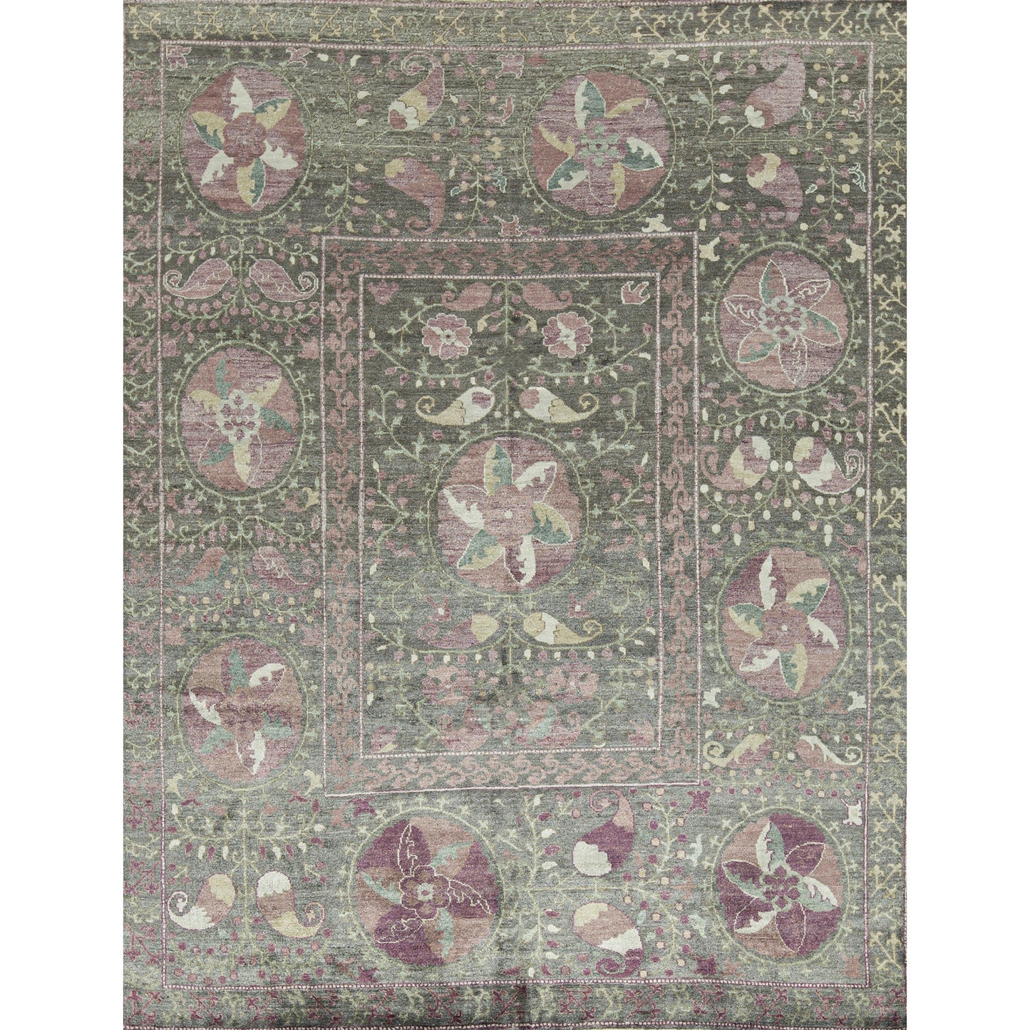 ANTIQUE SULTANABAD SUZ01 BROWN / BROWN
