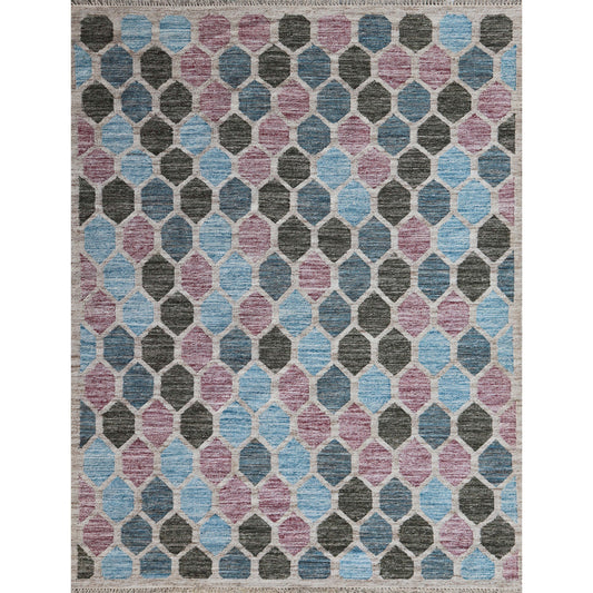 ARIA KILIM GEOMETRA LIGHT BLUE / MULTI