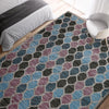 ARIA KILIM GEOMETRA LIGHT BLUE / MULTI