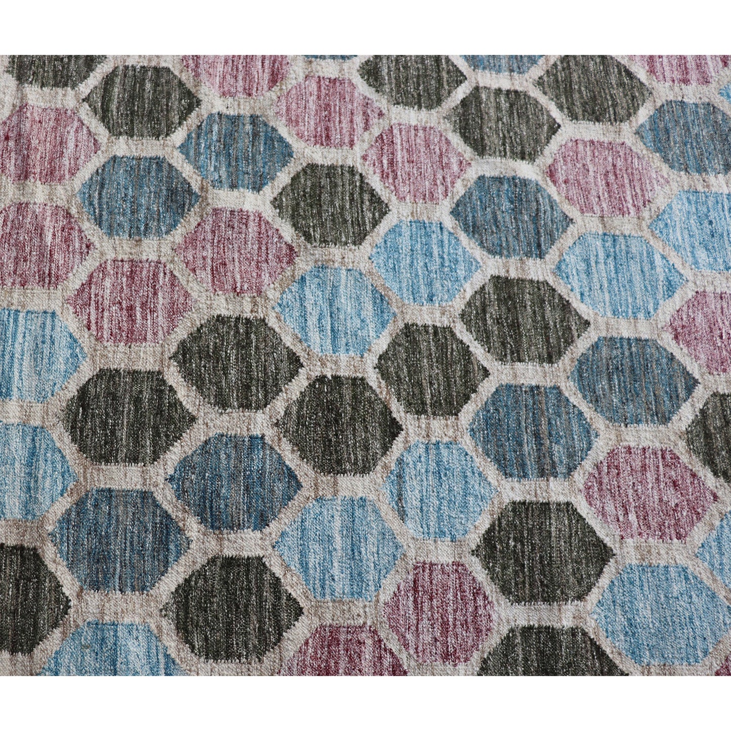 ARIA KILIM GEOMETRA LIGHT BLUE / MULTI
