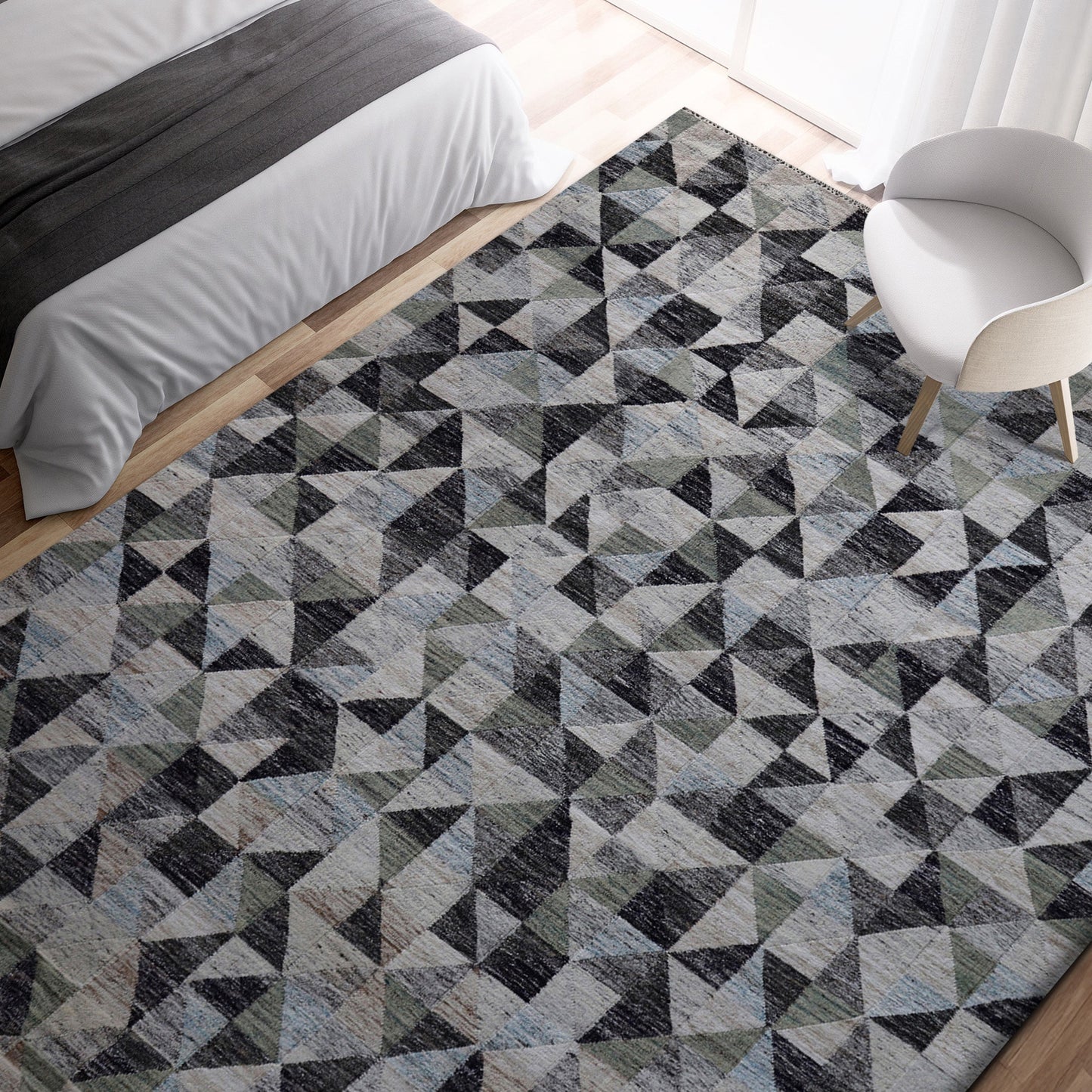 ARIA KILIM KRECENT GREY / MULTI