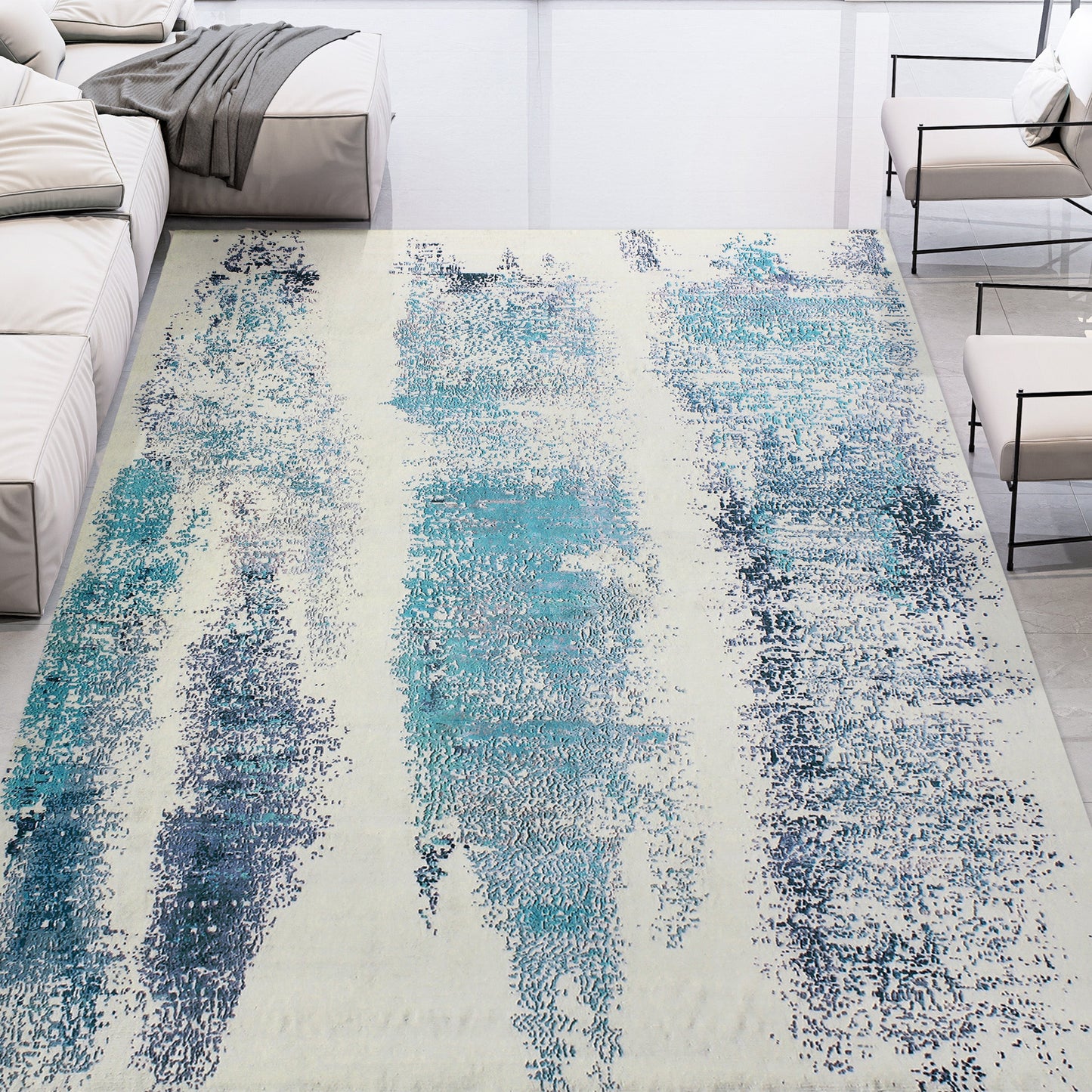 AURORA KS154 IVORY / BLUE