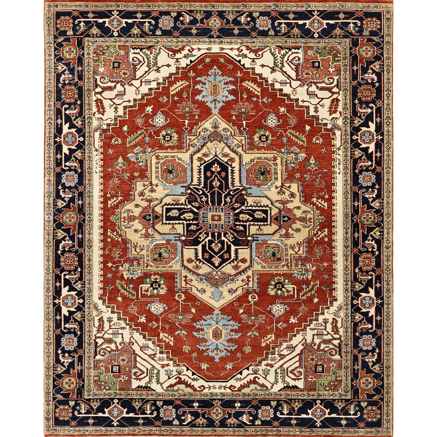 BAKSHAHESH II BK014 RED / BLUE