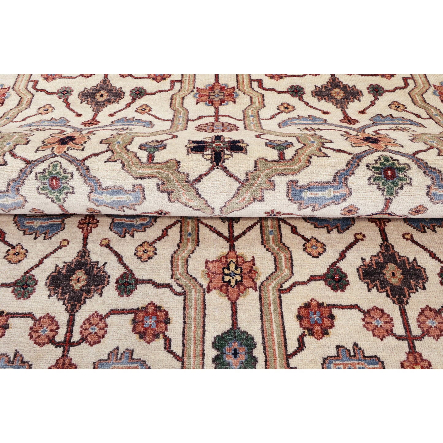 BAKSHAHESH II BK036 IVORY / RUST