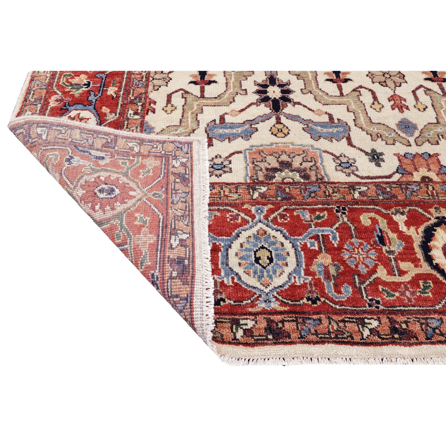 BAKSHAHESH II BK036 IVORY / RUST