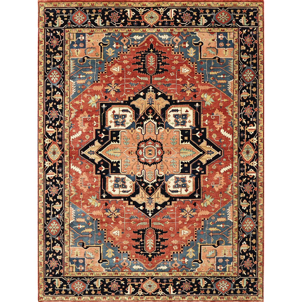 BAKSHAHESH II BK058 RED / BLUE