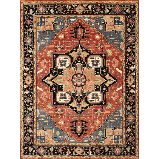 BAKSHAHESH II BK058 RED / BLUE