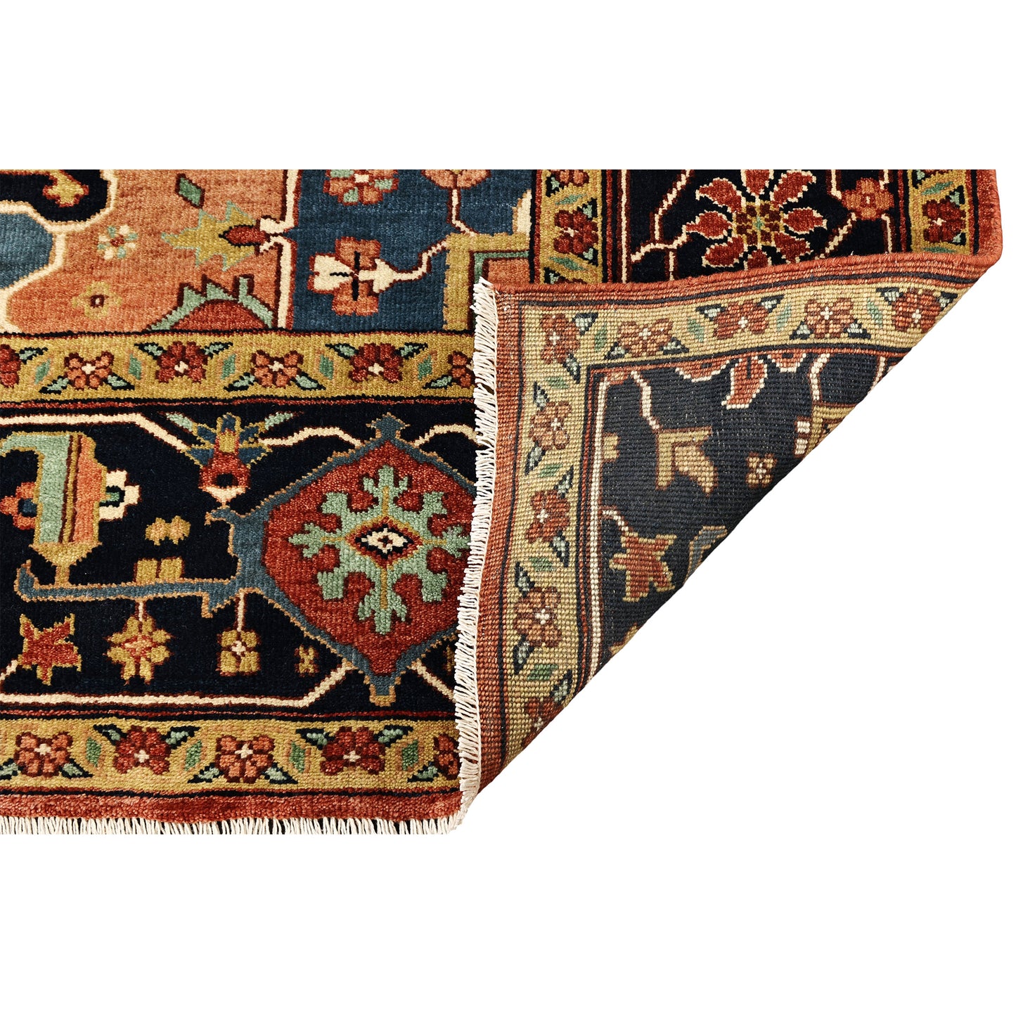 BAKSHAHESH II BK058 RED / BLUE