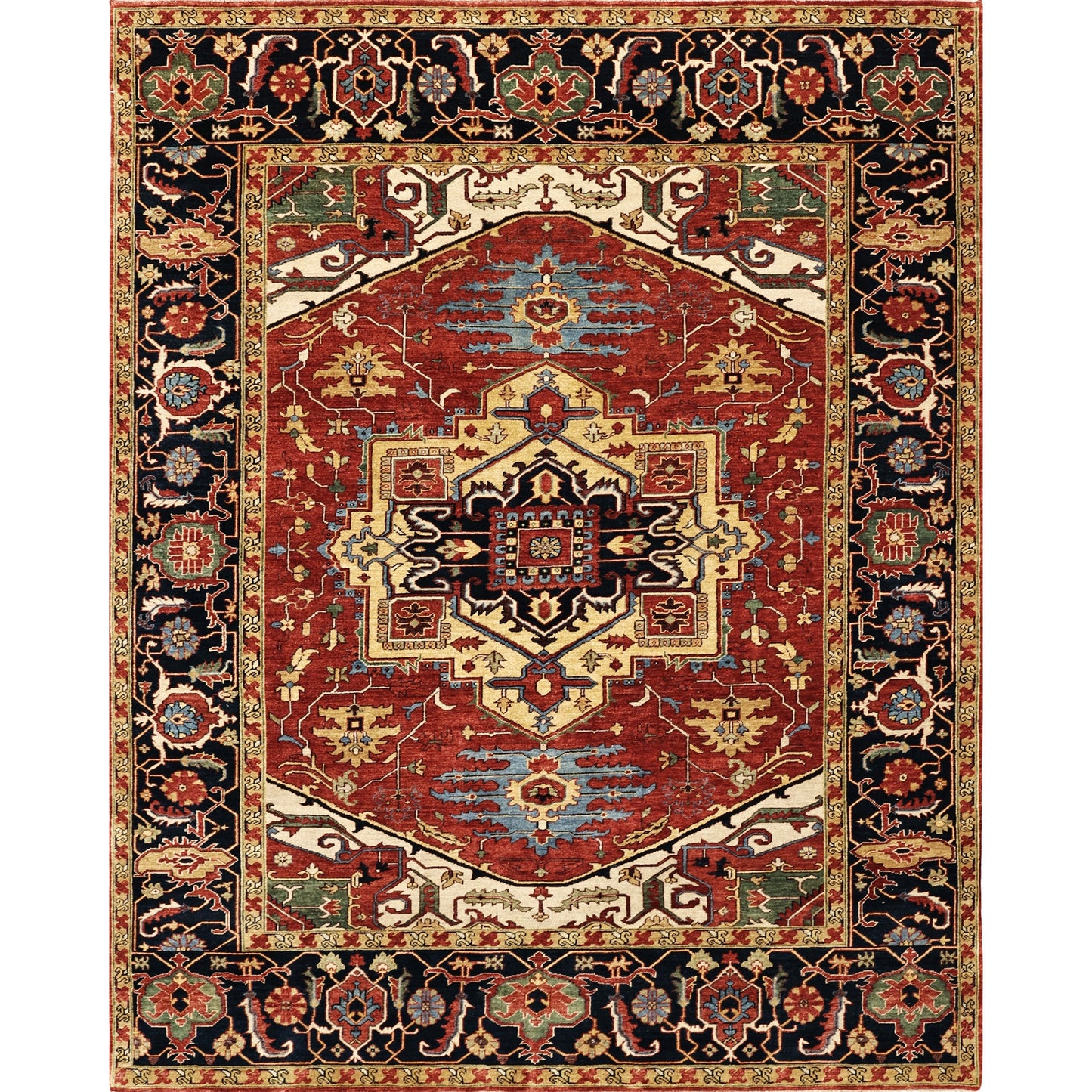 BAKSHAHESH II BK084 RED / BLUE