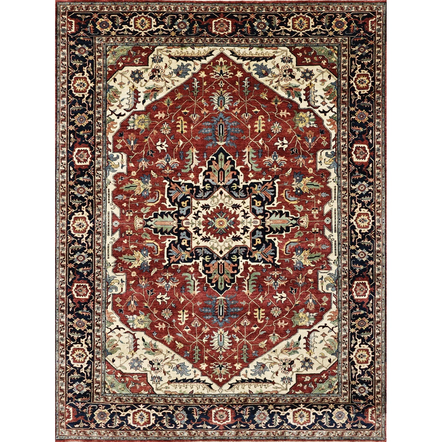 BAKSHAHESH II BK093 RED / BLUE