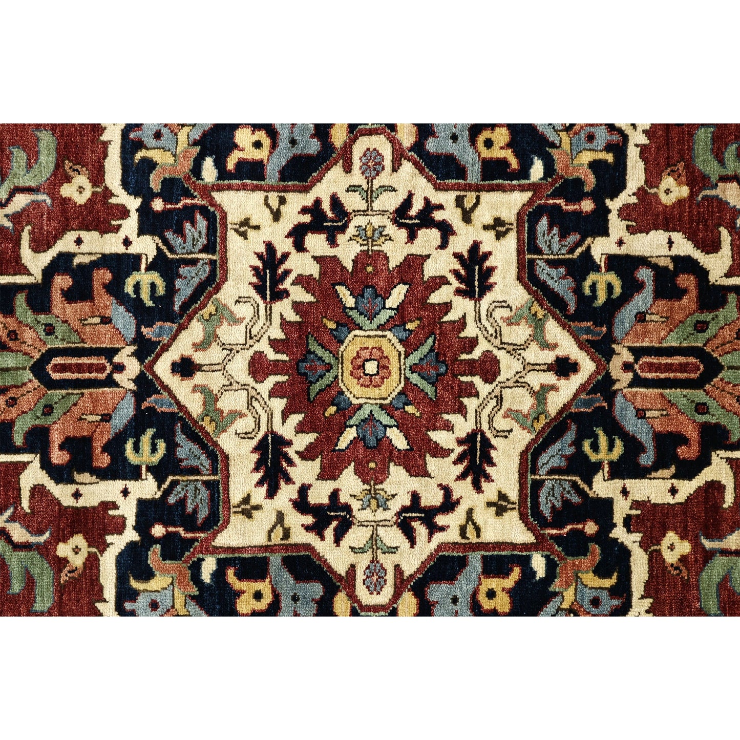BAKSHAHESH II BK093 RED / BLUE