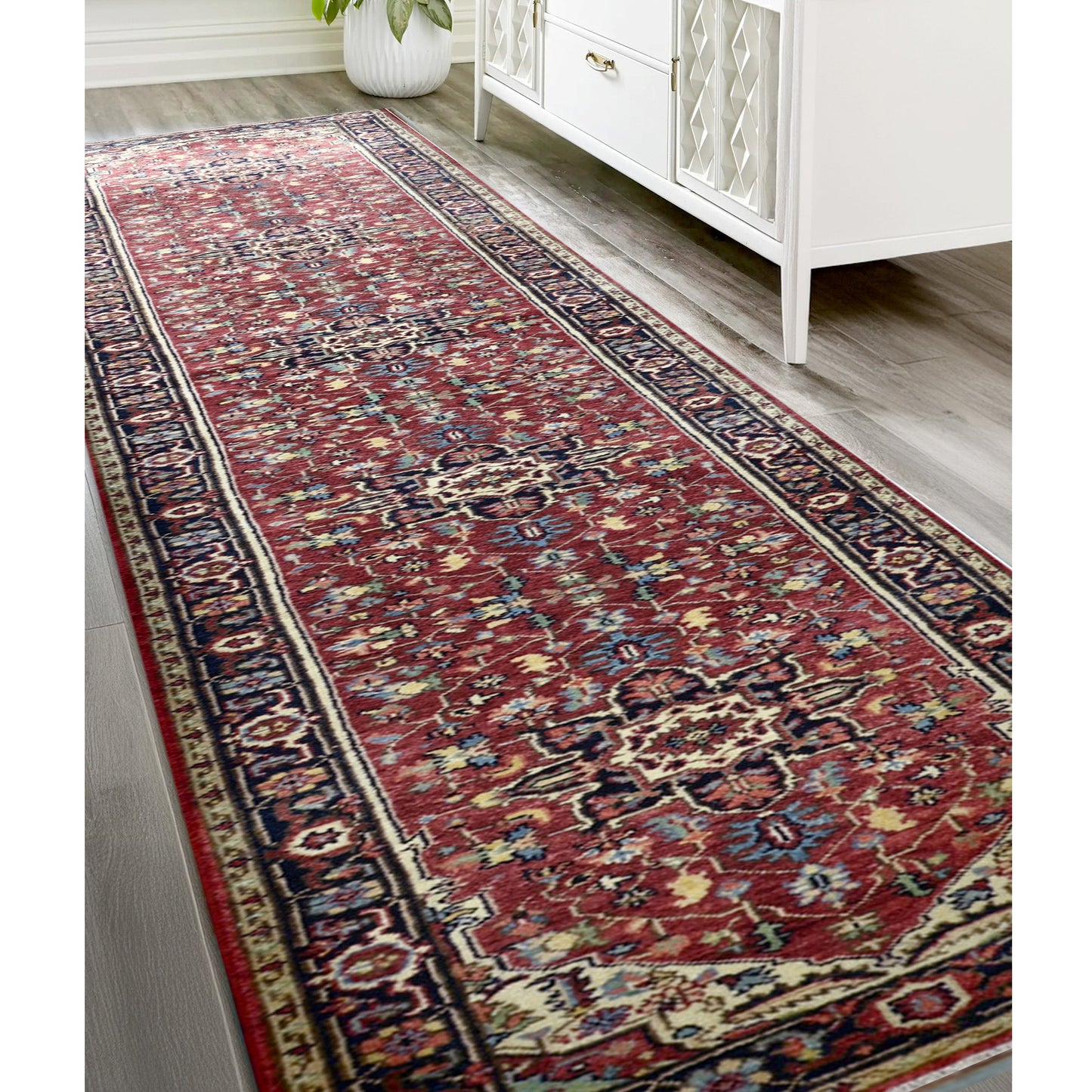 BAKSHAHESH II BK093 RED / BLUE