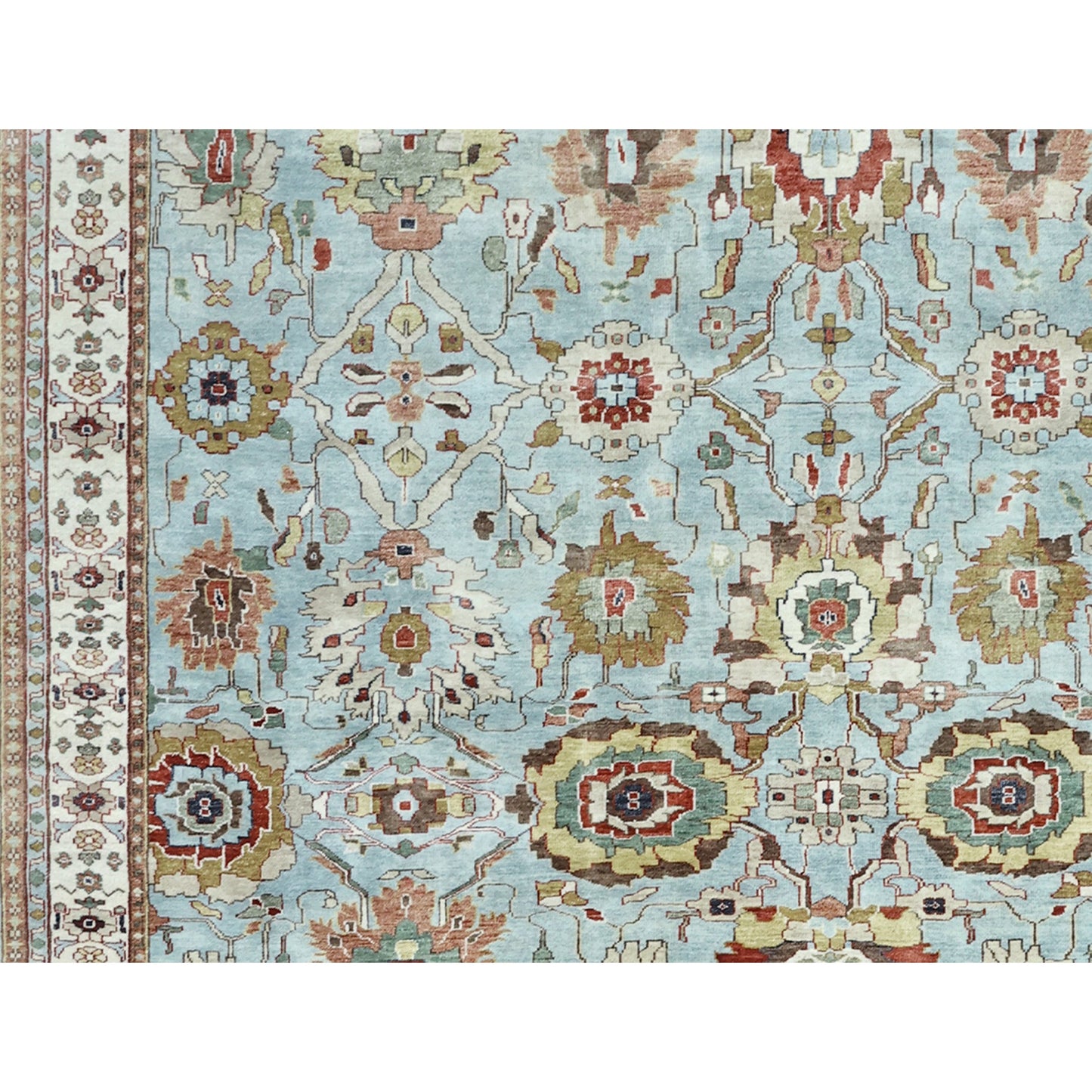 BAKSHAHESH II BKT17 LIGHT BLUE / IVORY