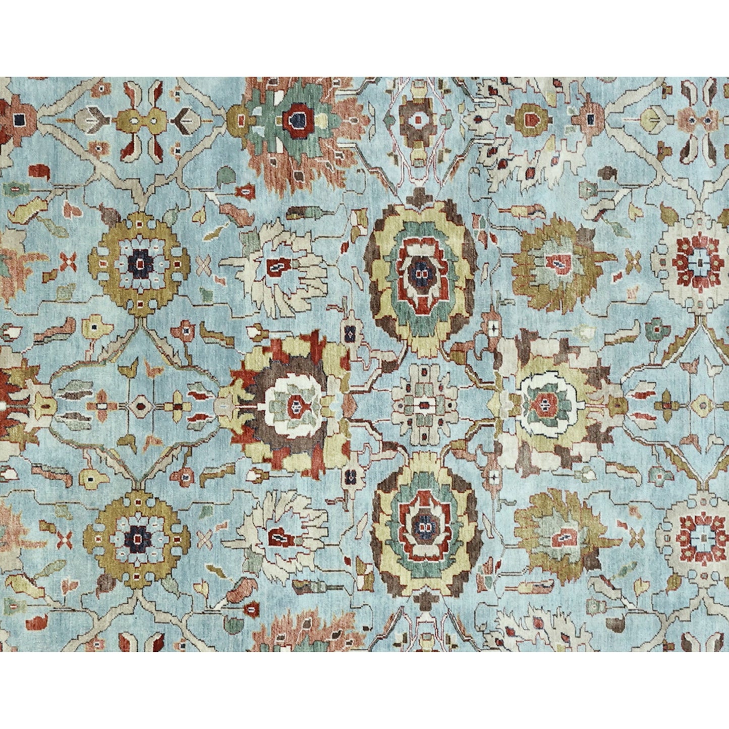 BAKSHAHESH II BKT17 LIGHT BLUE / IVORY