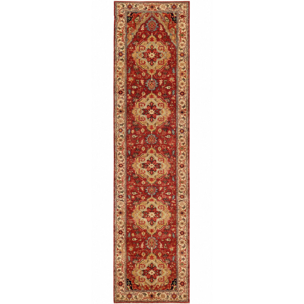 BAKSHAHESH B1001 RED / IVORY