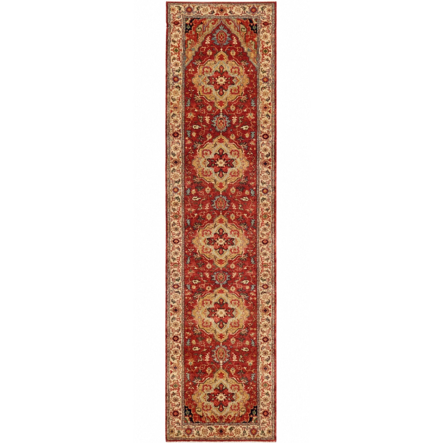 BAKSHAHESH B1001 RED / IVORY