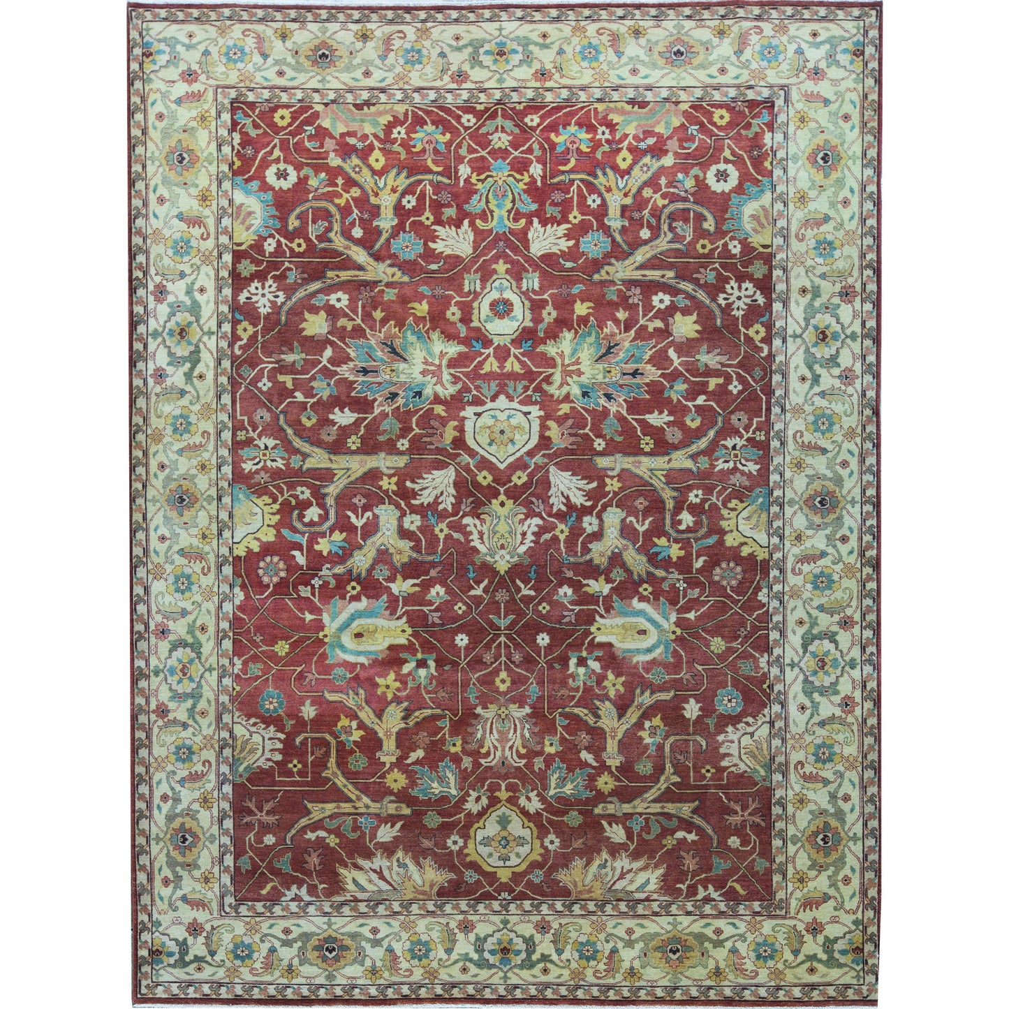 BAKSHAHESH B1005 RUST / IVORY