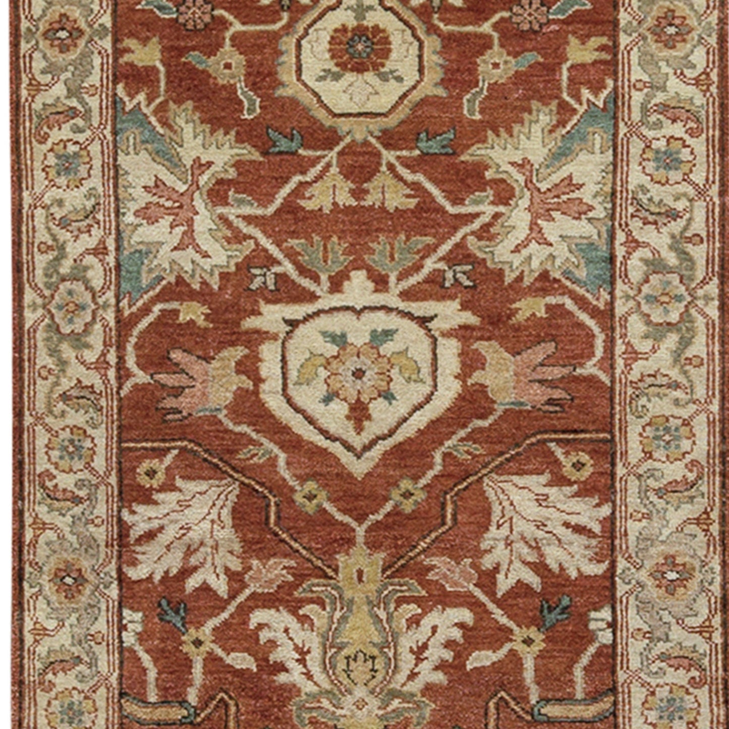 BAKSHAHESH B1005 RUST / IVORY