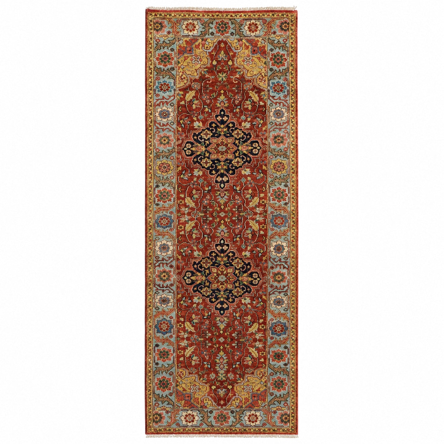 BAKSHAHESH B1039 RED / LIGHT GREEN