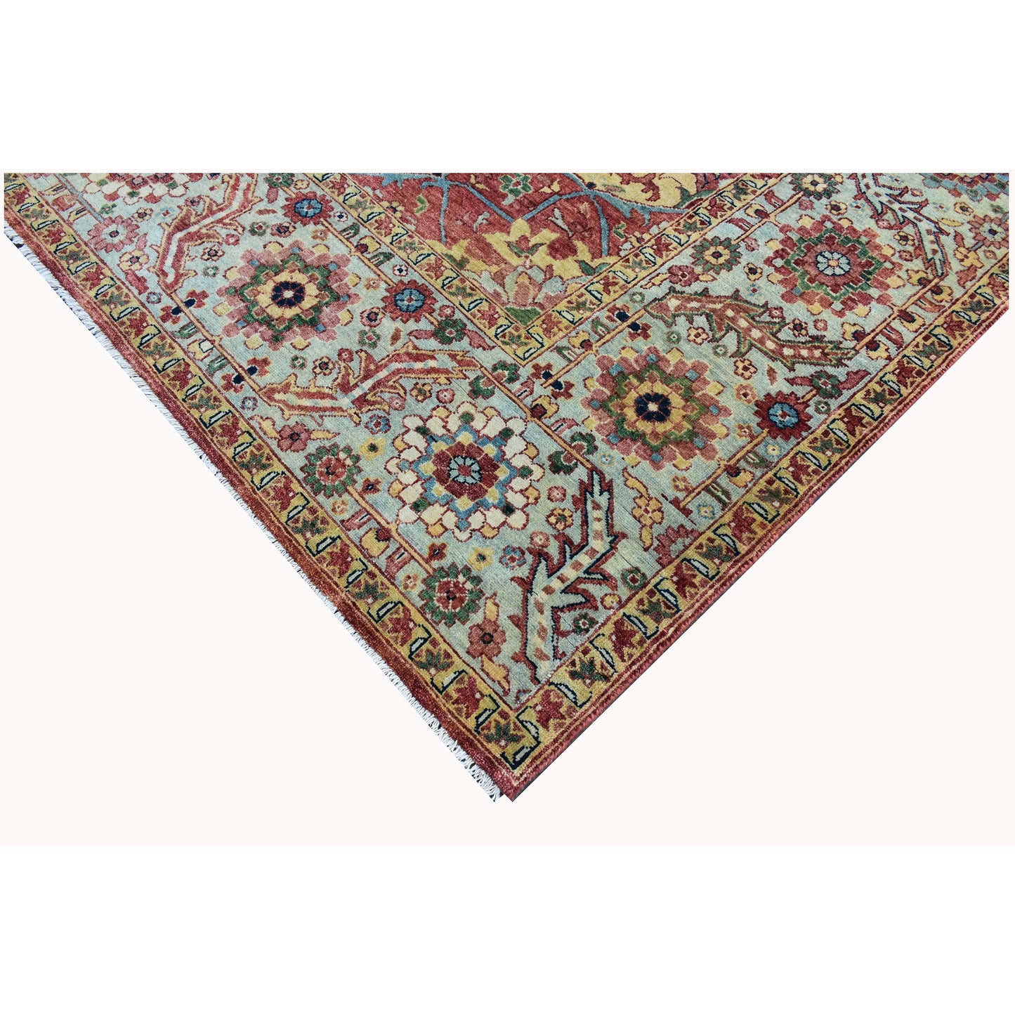 BAKSHAHESH B1039 RED / LIGHT GREEN