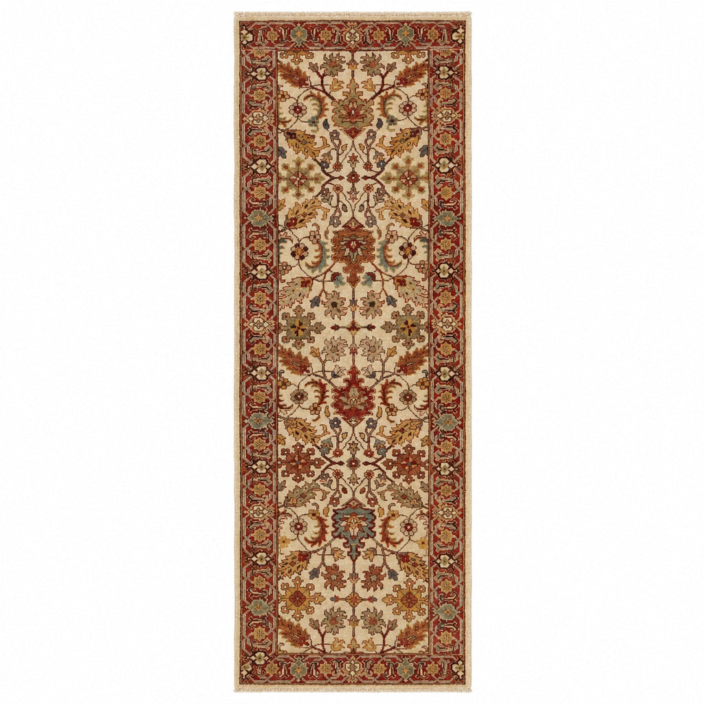 BAKSHAHESH B1043 IVORY / RUST