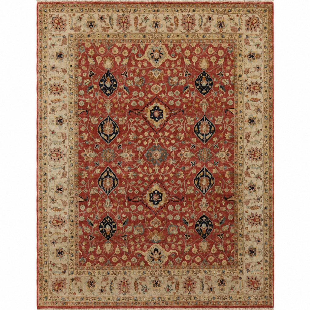 BAKSHAHE B1047 RED / IVORY