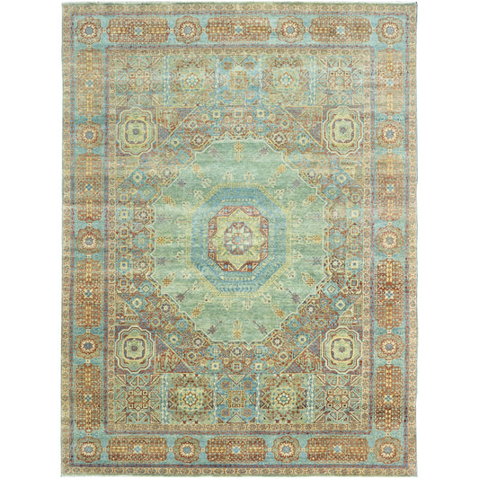 BAKSHAHESH B1048 GREEN / LIGHT BLUE
