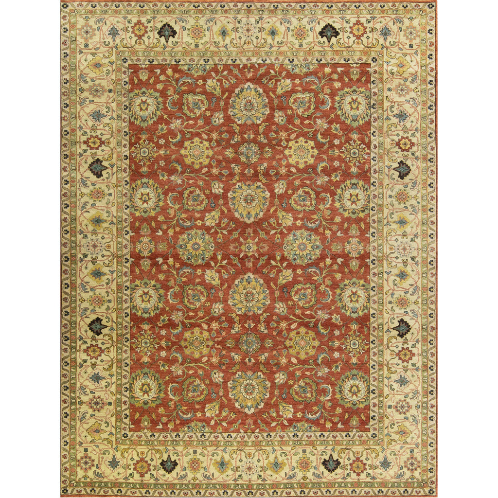 BAKSHAHESH B1053 RUST / IVORY