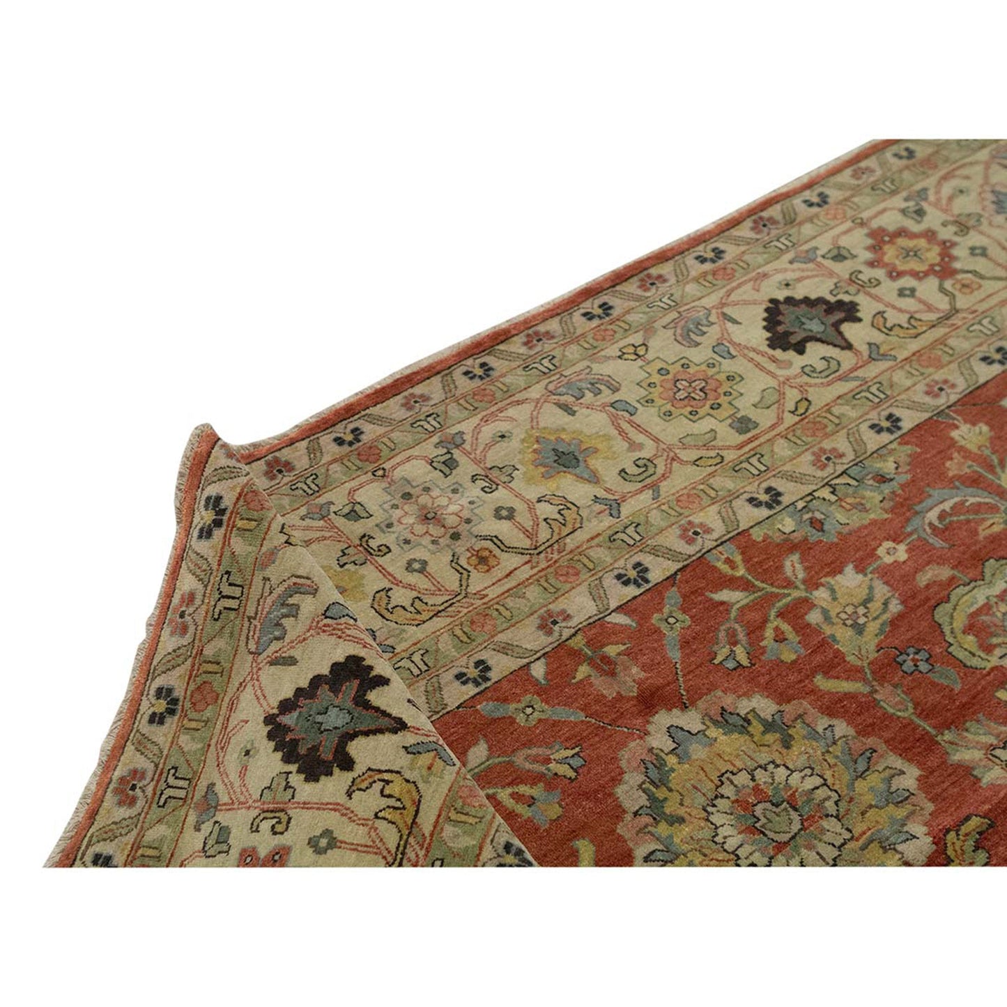 BAKSHAHESH B1053 RUST / IVORY
