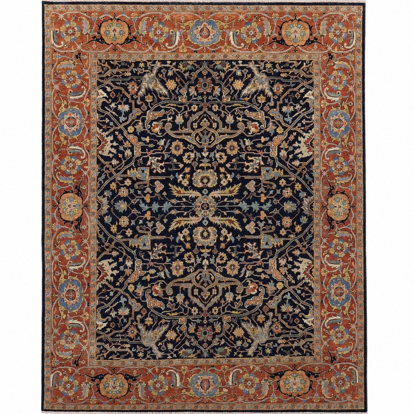 BAKSHAHE B1058 BLUE / RED