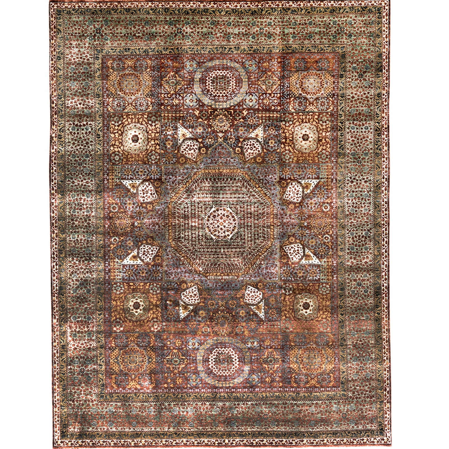 BAKSHAHE B1065 RUST / GREEN
