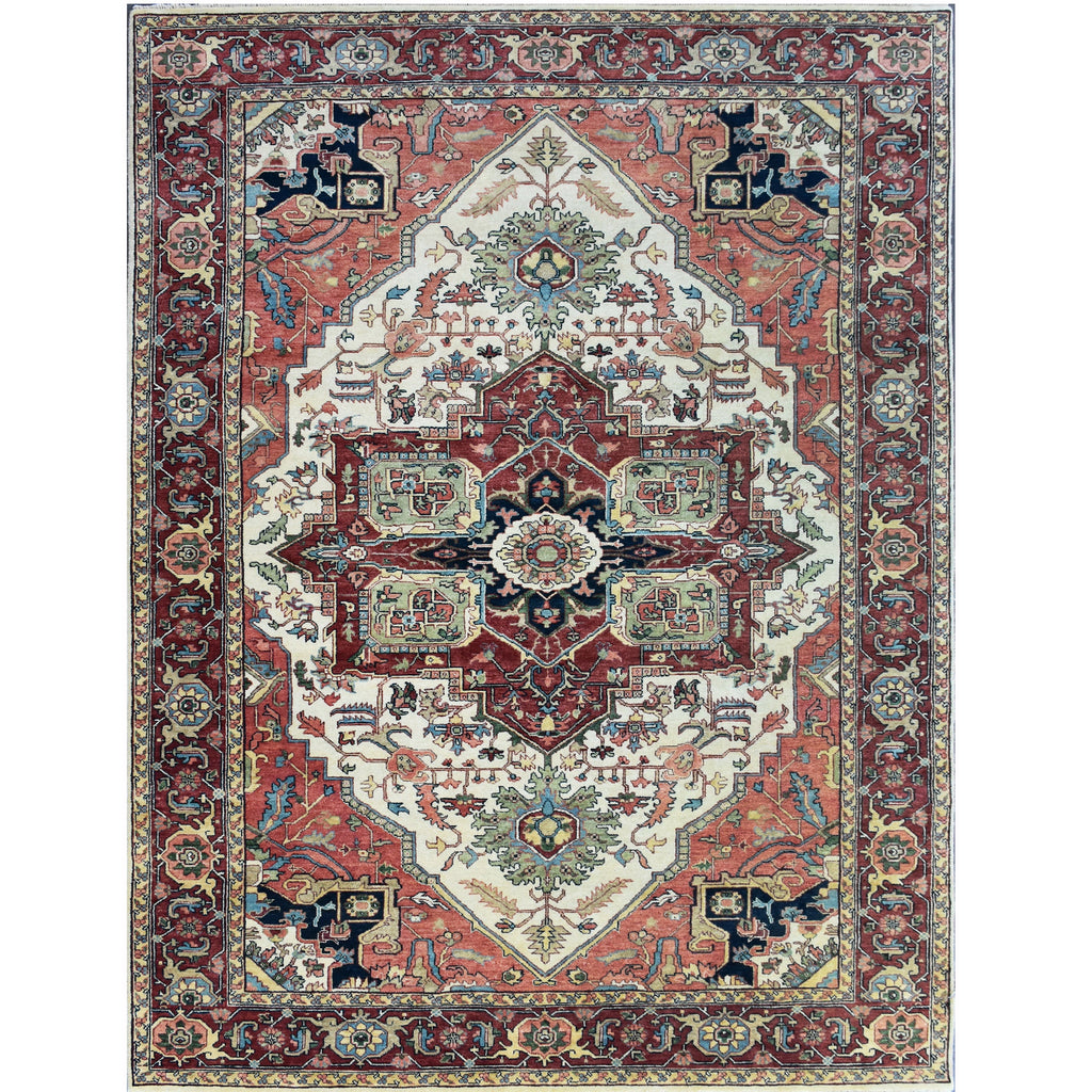 BAKSHAHESH B1193 IVORY / RED