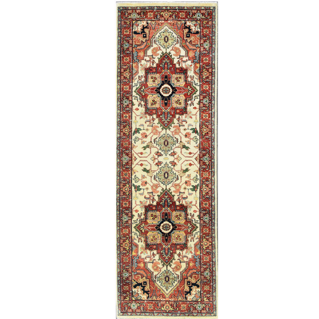 BAKSHAHESH B1193 IVORY / RED