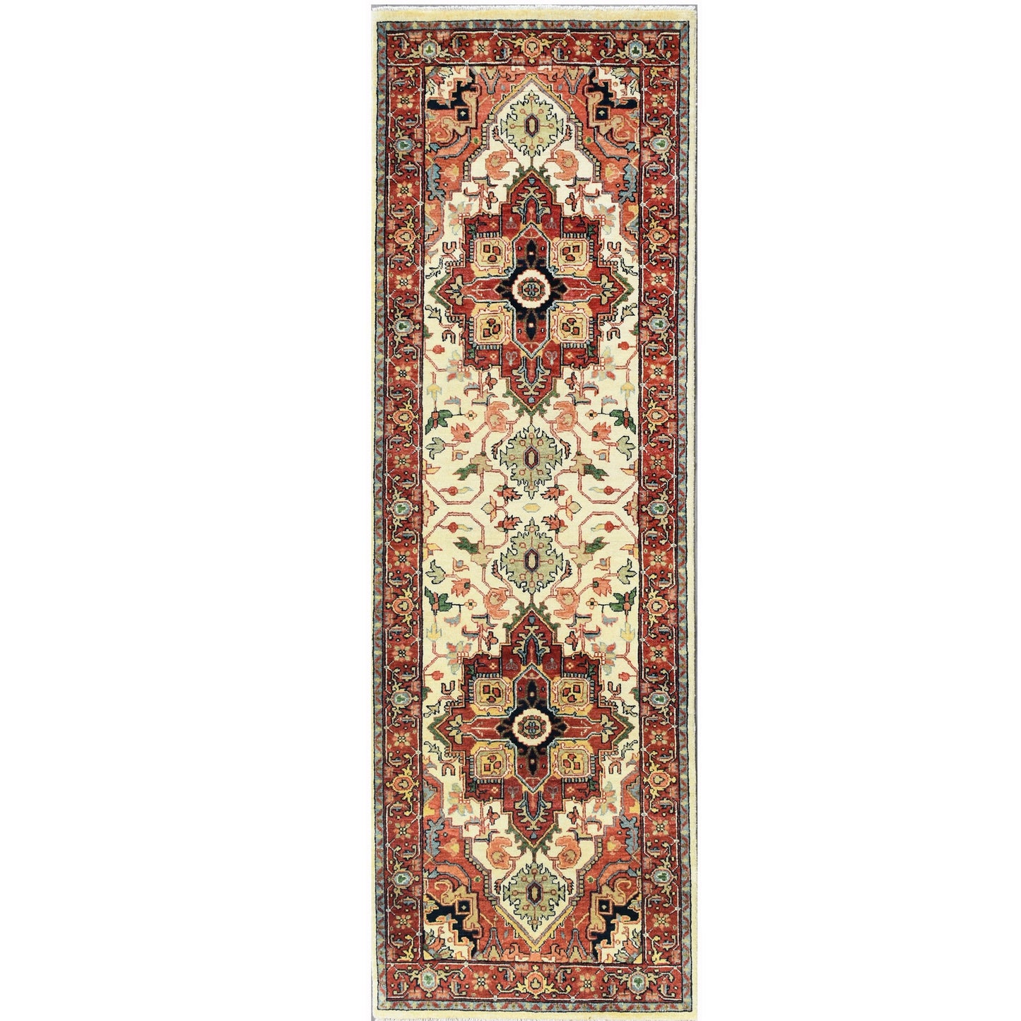 BAKSHAHESH B1193 IVORY / RED