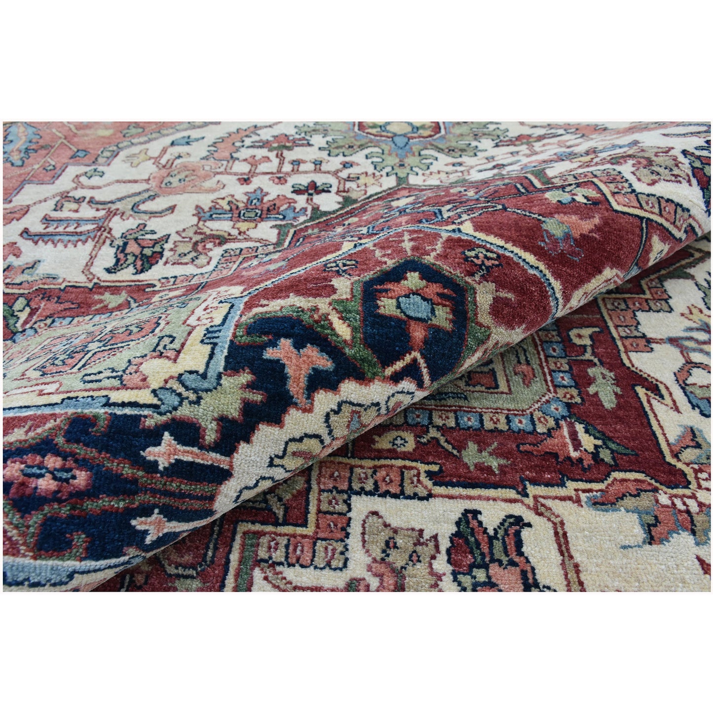 BAKSHAHESH B1193 IVORY / RED