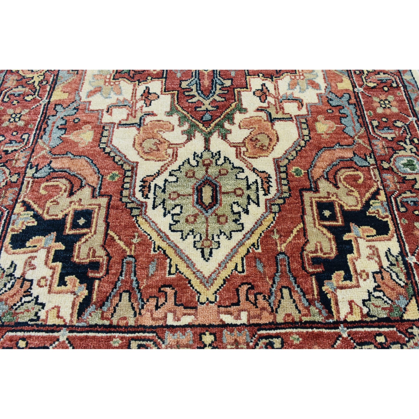 BAKSHAHESH B1193 IVORY / RED