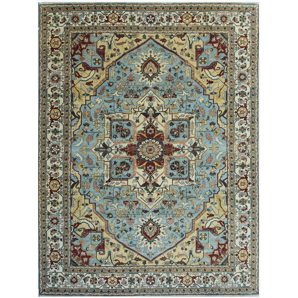BAKSHAHESH B1193 LIGHT BLUE / IVORY