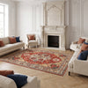 BAKSHAHE B1193 RED / IVORY