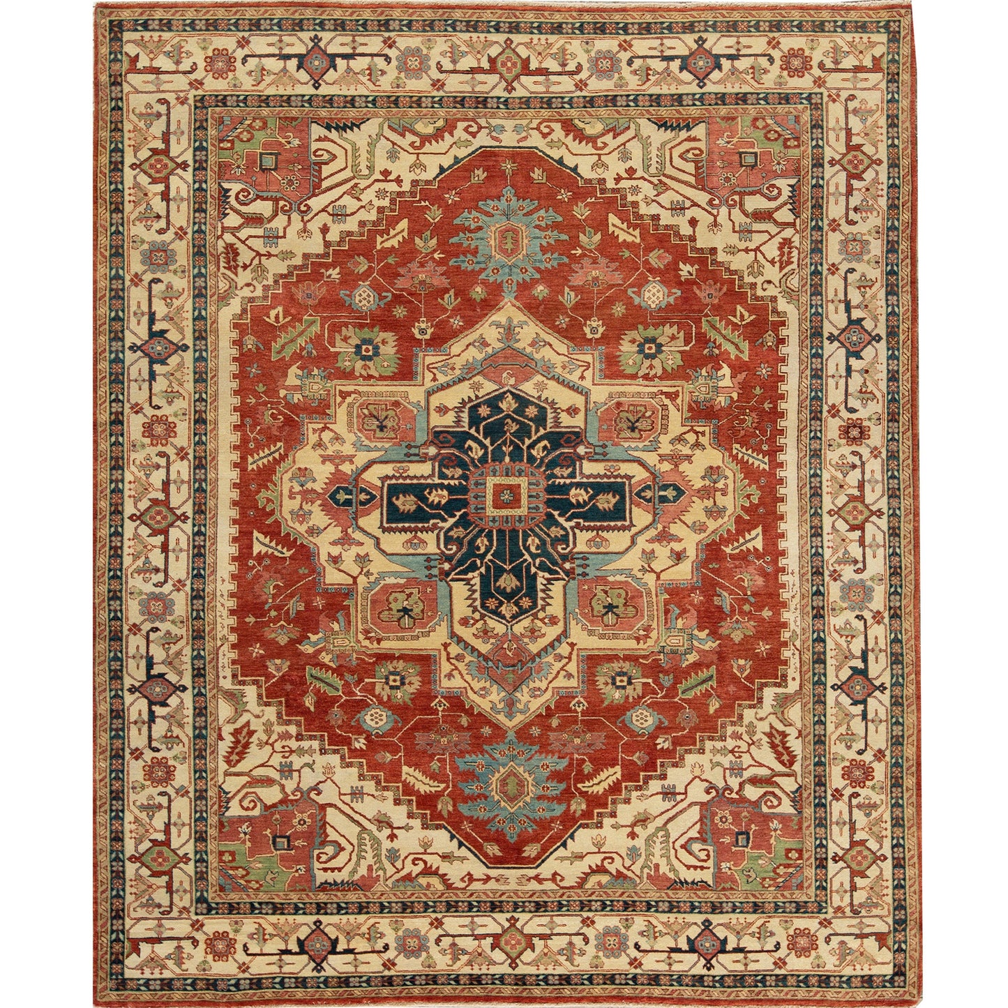 BAKSHAHESH B1194 RED / IVORY