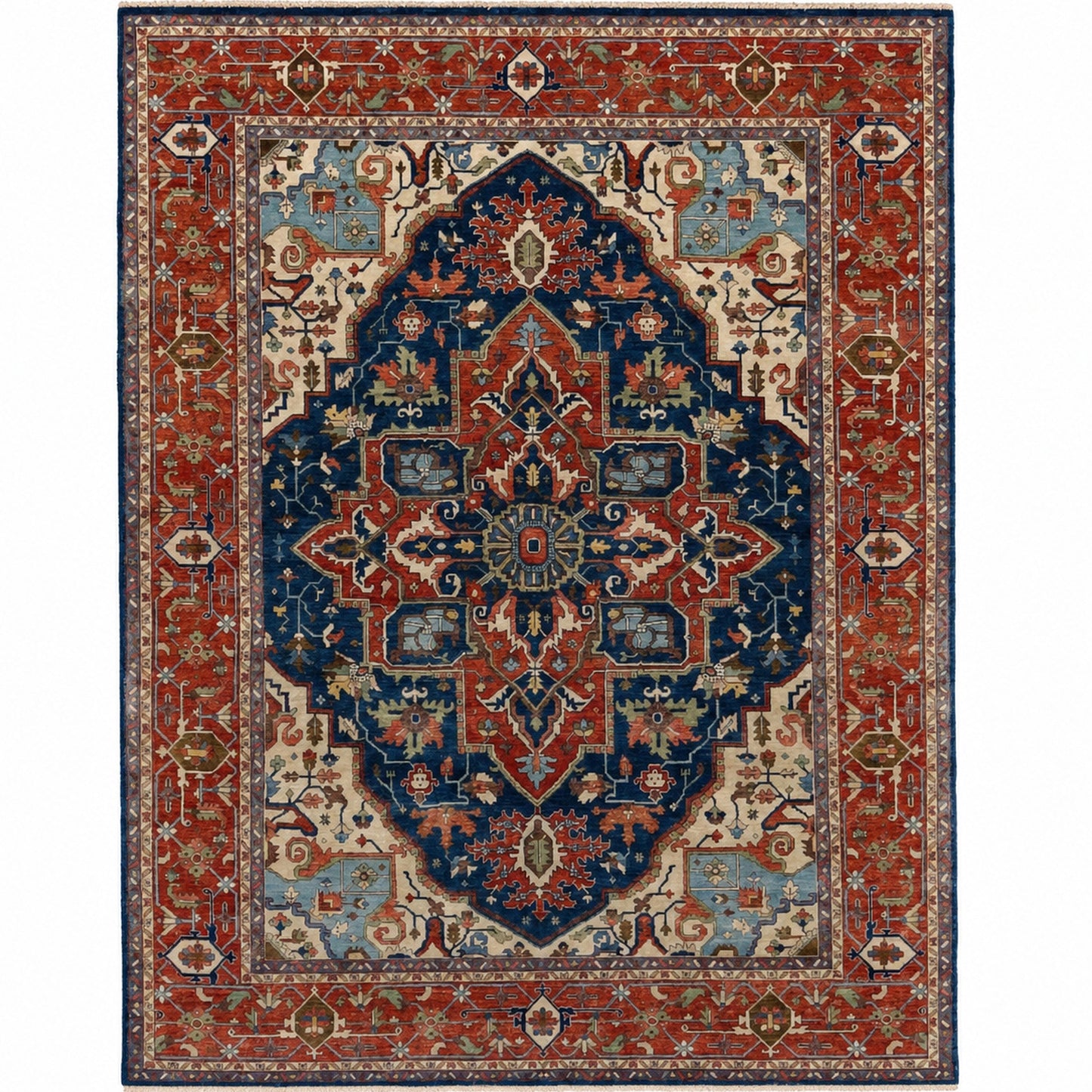 BAKSHAHE B1197 BLUE / RED