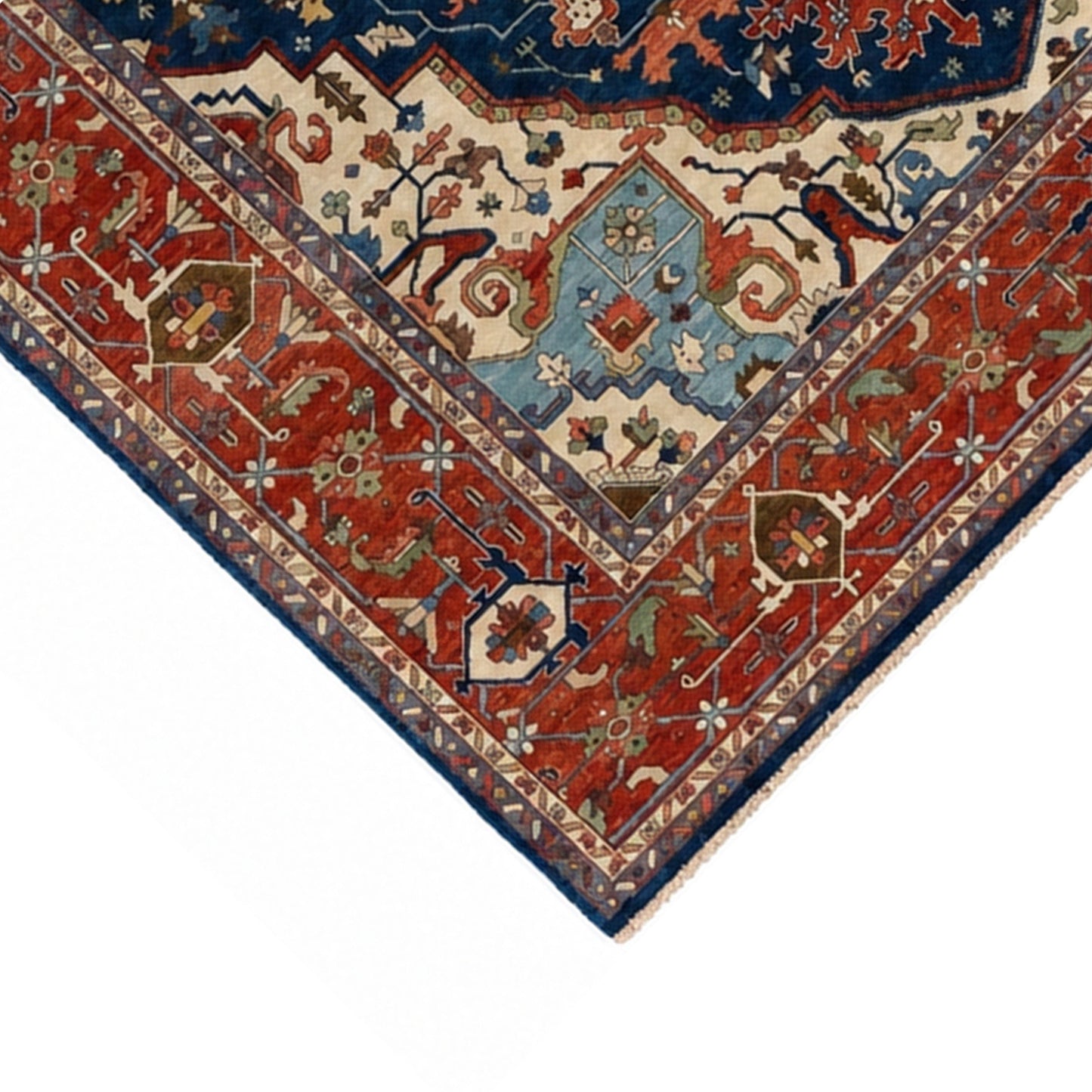 BAKSHAHE B1197 BLUE / RED