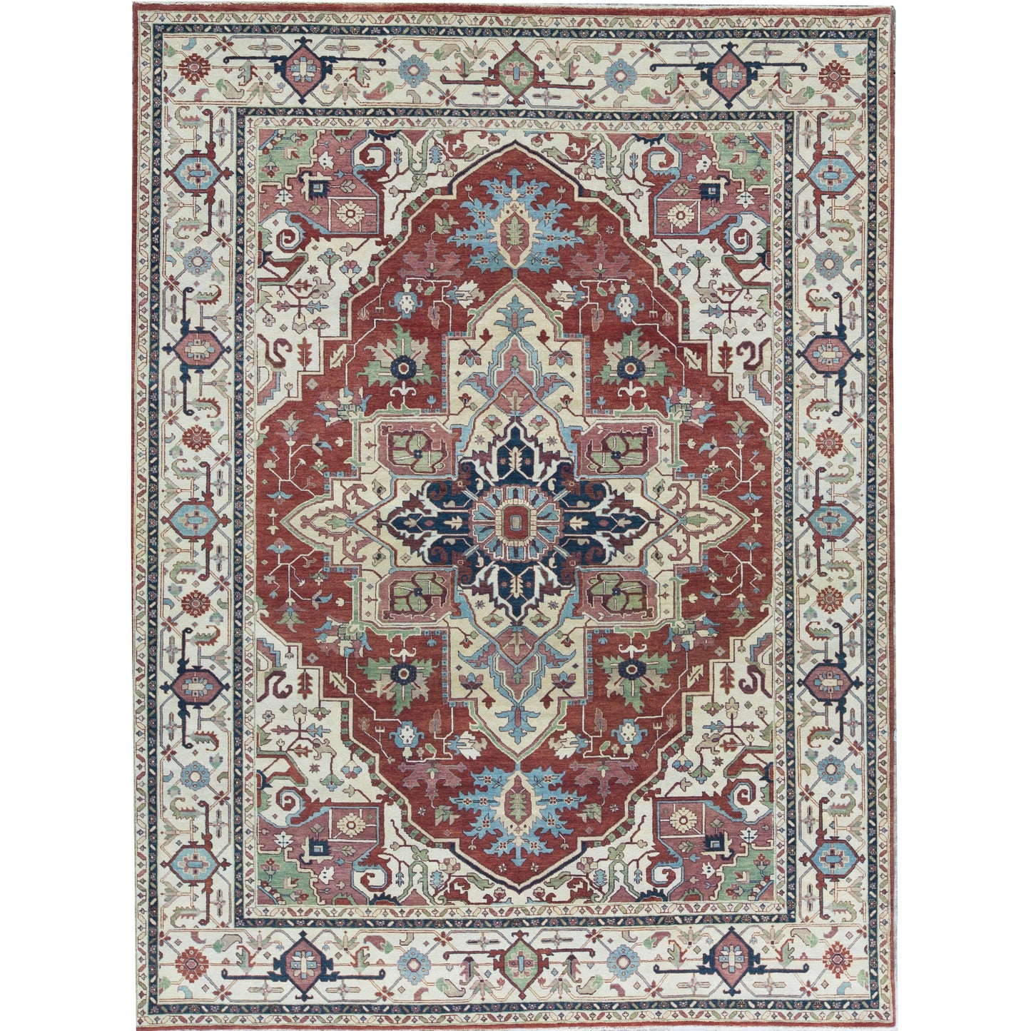 BAKSHAHESH B1197 RED / IVORY