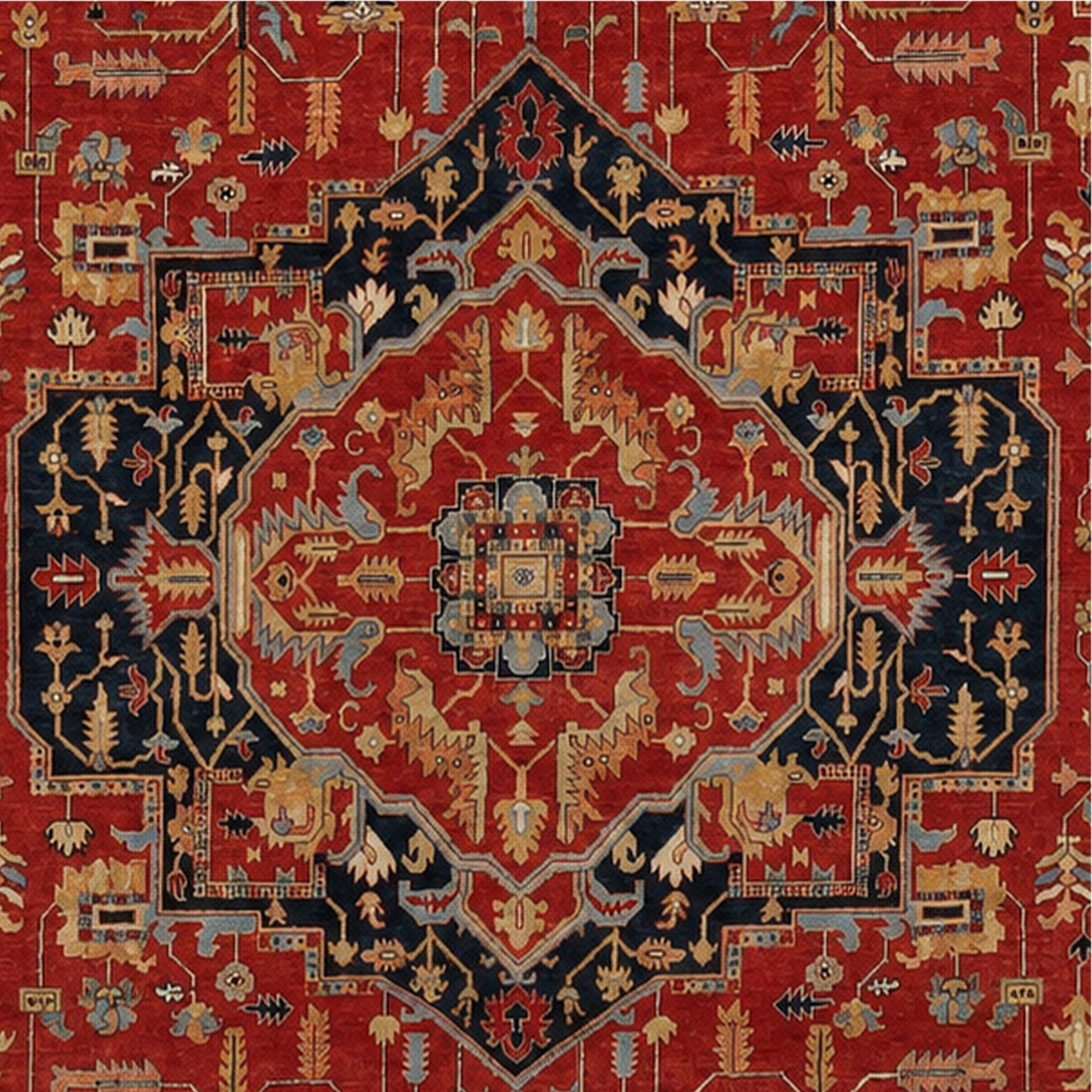 BAKSHAHE B1198 RED / BLUE