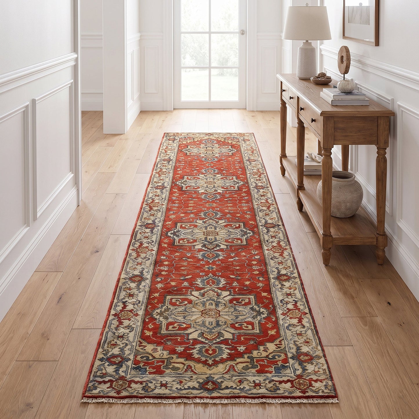 BAKSHAHESH B1198 RED / IVORY