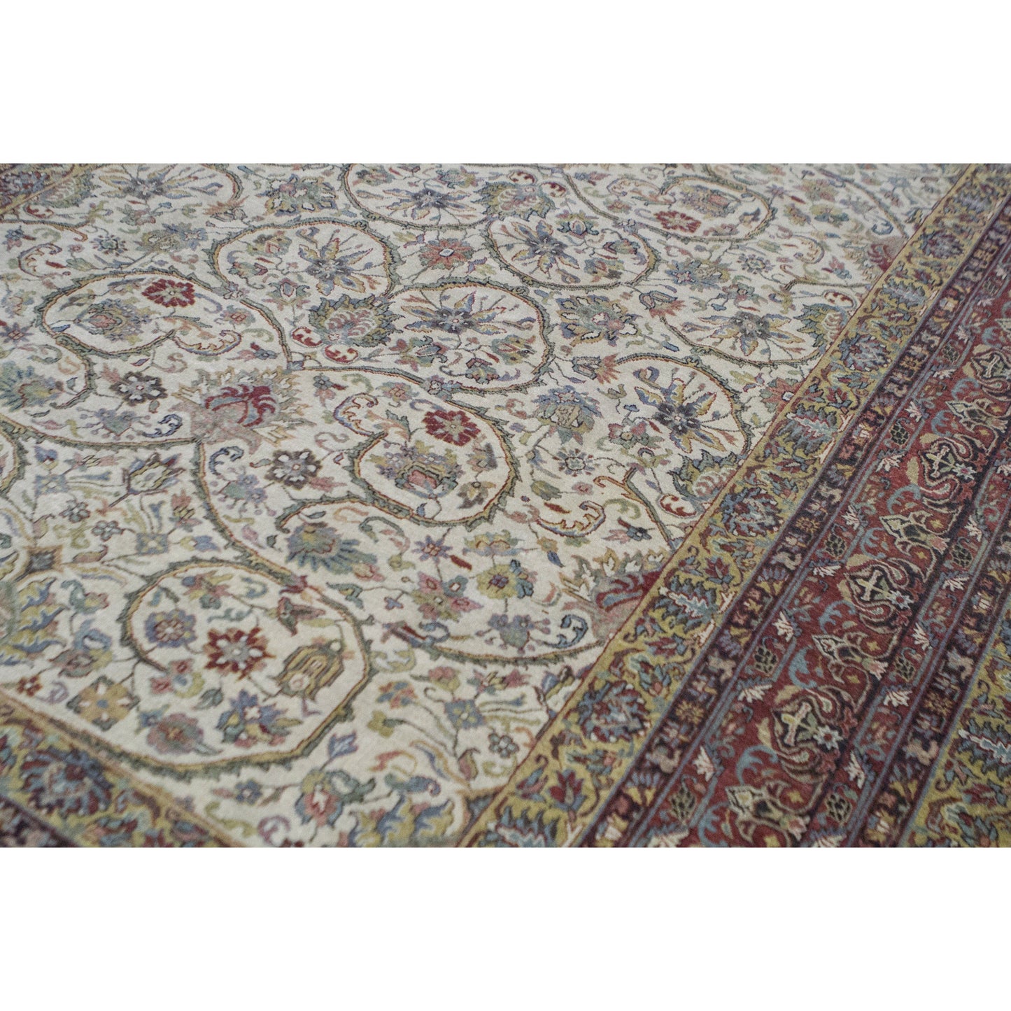 BAKSHAHE B1201 IVORY / RED