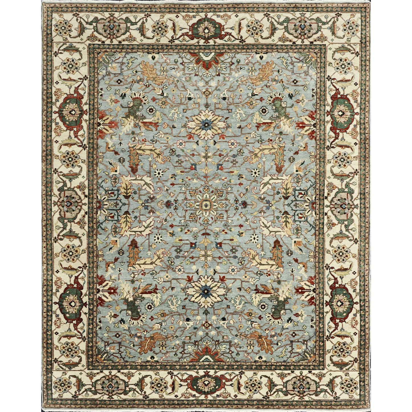 BAKSHAHESH B1205 LIGHT BLUE / IVORY
