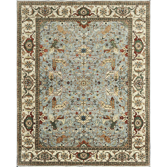 BAKSHAHESH B1205 LIGHT BLUE / IVORY