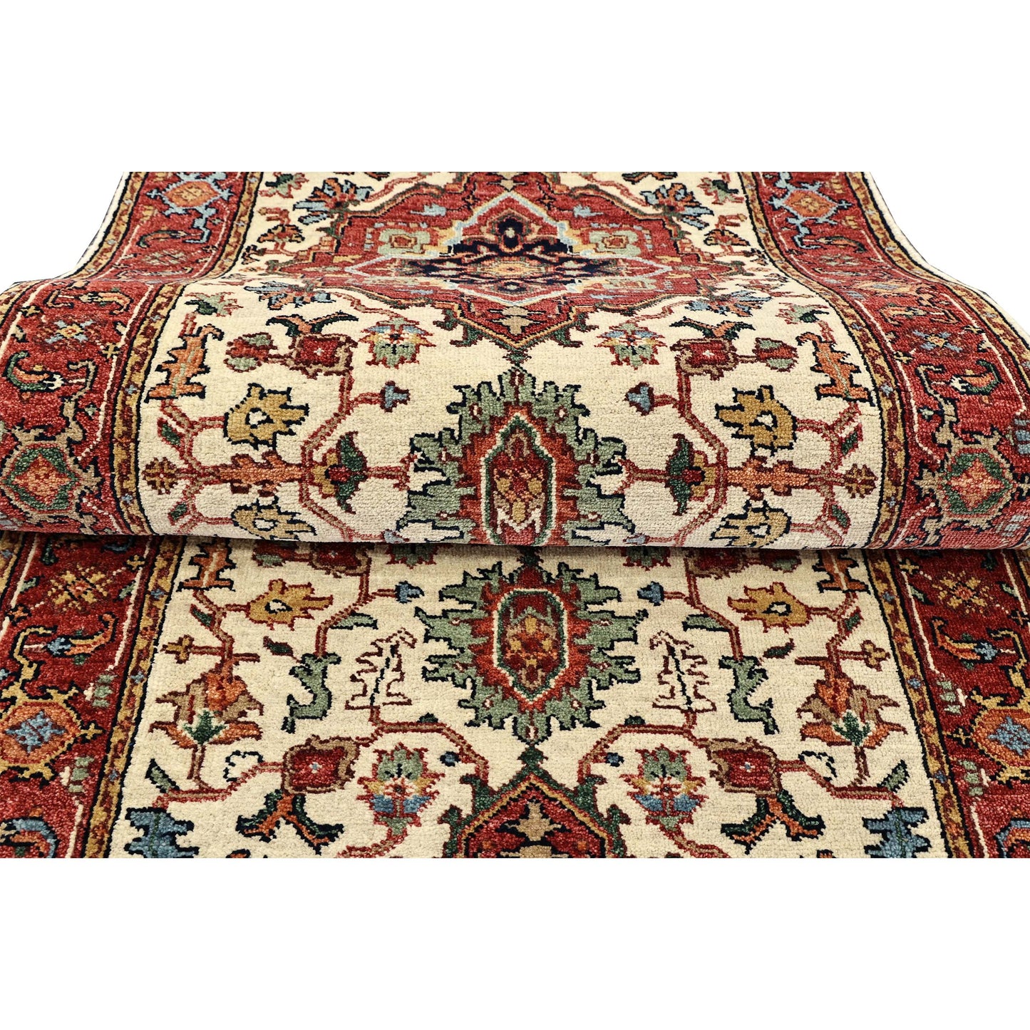 BAKSHAHESH B1208 IVORY / RED