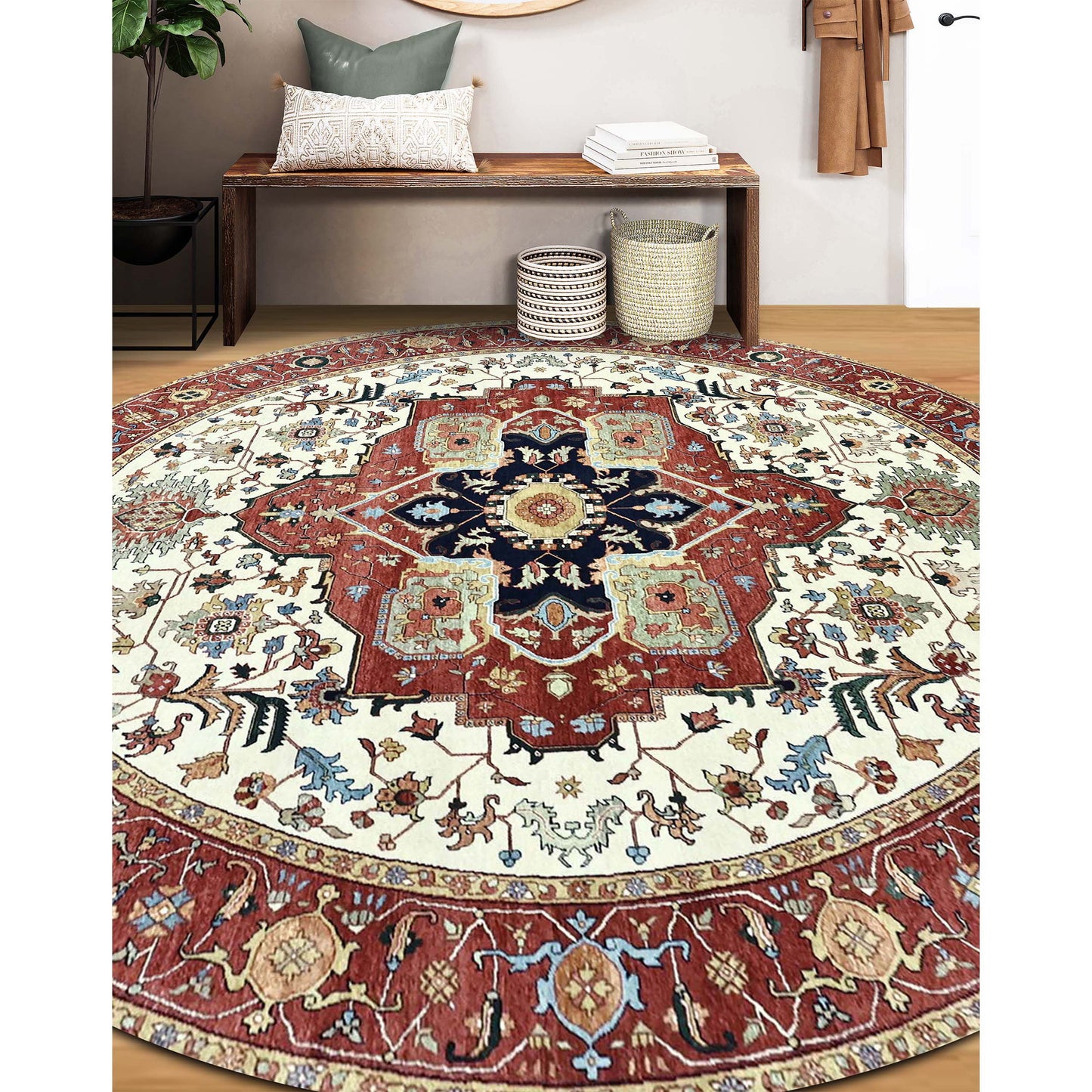 BAKSHAHESH B1208 IVORY / RED