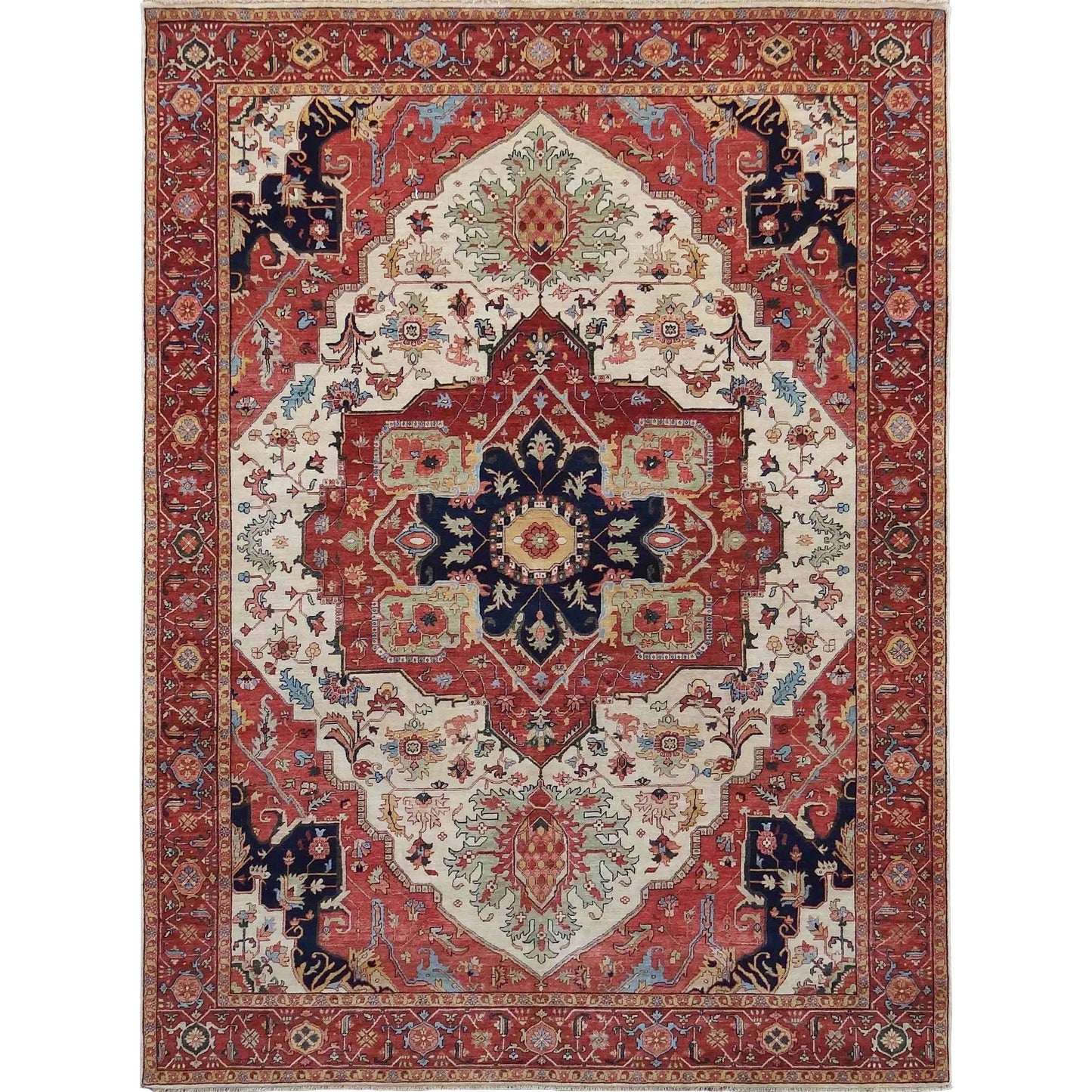 BAKSHAHE B1208 IVORY / RED